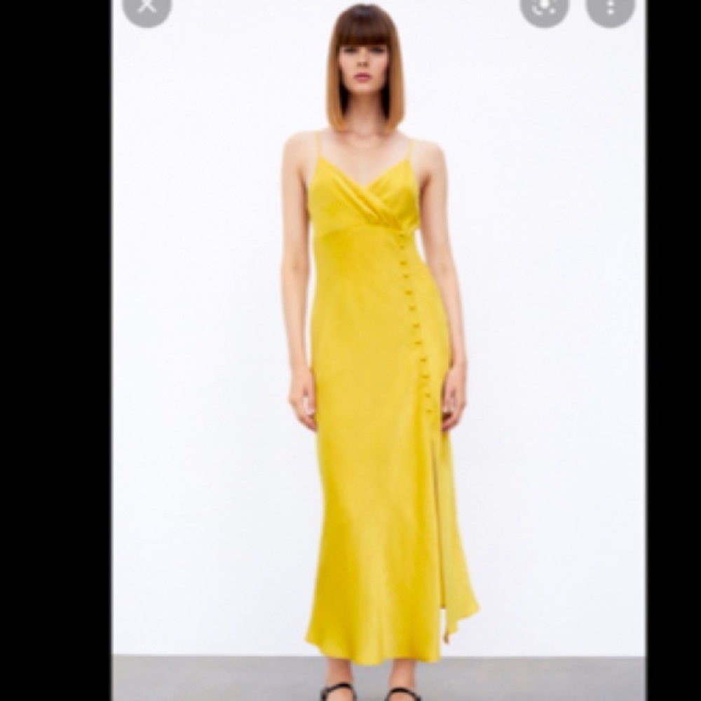 Zara Buttoned Slip Dress in Small